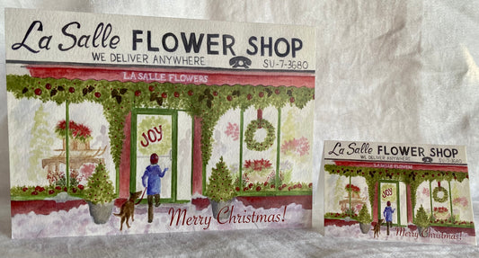 La Salle Flowers holiday card