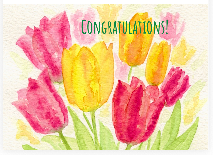 tulip congratulations