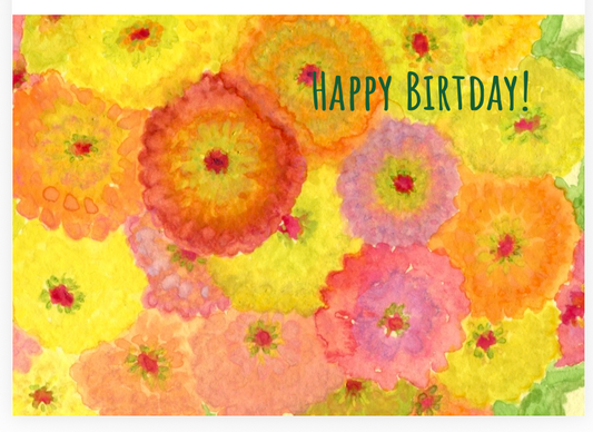 zinnia happy birthday