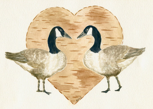 Canadian Geese Valentine