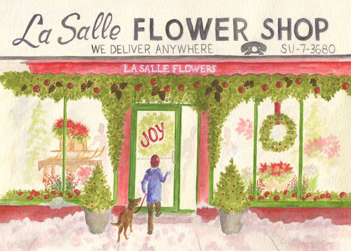 La Salle Flowers holiday card